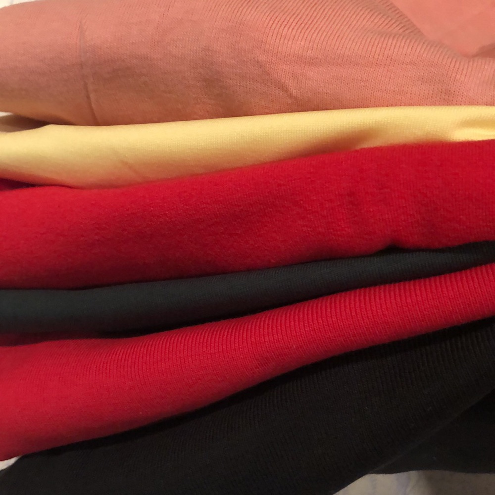 Set of 6 tops/ shirts/tees, L,